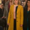Alice Cooper Riverdale Yellow Wool Coat full look