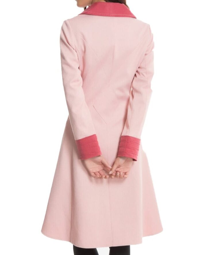 Alison Sudol Pink Long Jacket