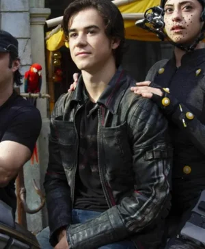 Alita Battle Angel Hugo Motorcycle Black Leather Jacket