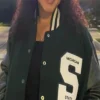 Aliyah Moores Michigan State Black Varsity Jacket
