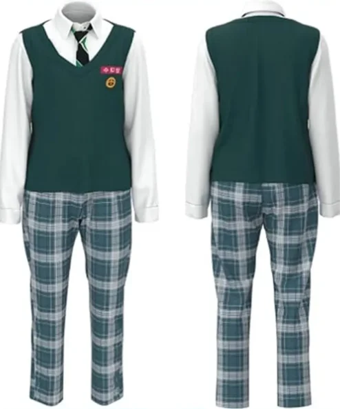 All of Us Are Dead School Uniform Cosplay Green Tracksuit