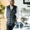 Amanda Seyfried The Dropout Black Puffer Vest