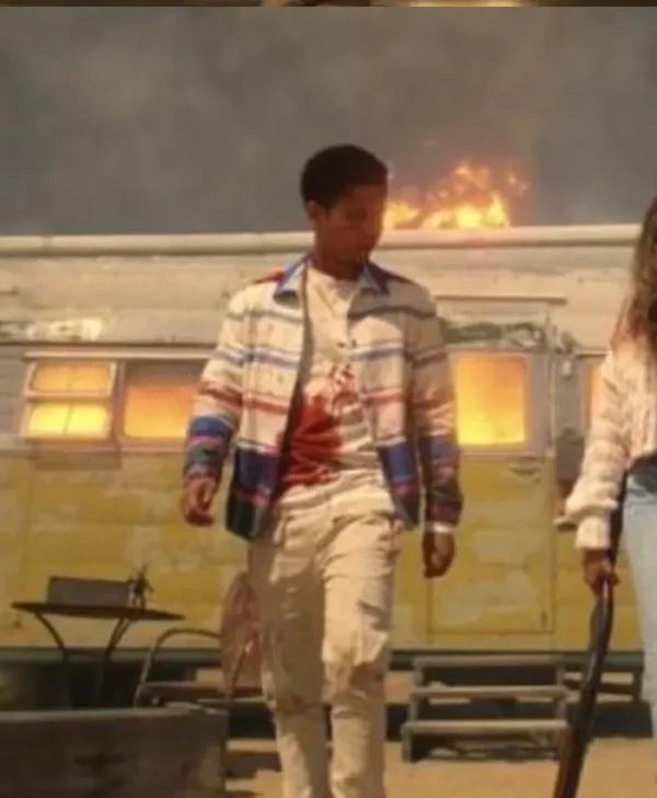 American Horror Stories EP03 Chad Cotton Striped Jacket