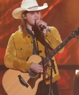 American Idol 2023 Colin Stough Brown Leather Jacket