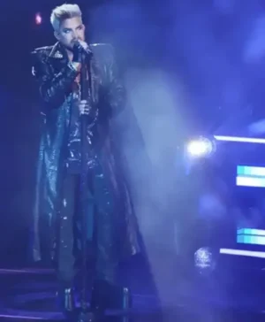 American Idol Adam Lambert Leather Long Coat