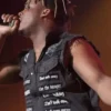 American Rap Singer Juice Wrld Black Denim Vest With Studs
