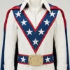 American Stunt Performer Daredevil Evel Knievel White Motorcycle Jacket