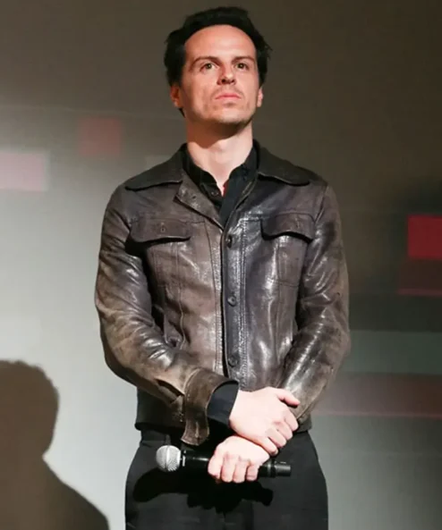 Andrew Scott Fleabag S02 Trucker Leather Jacket