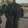 Andy Samberg Lee 2024 Brown Cotton Trench Coat