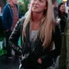 Angeline Appel The Fosters Black Leather Jacket