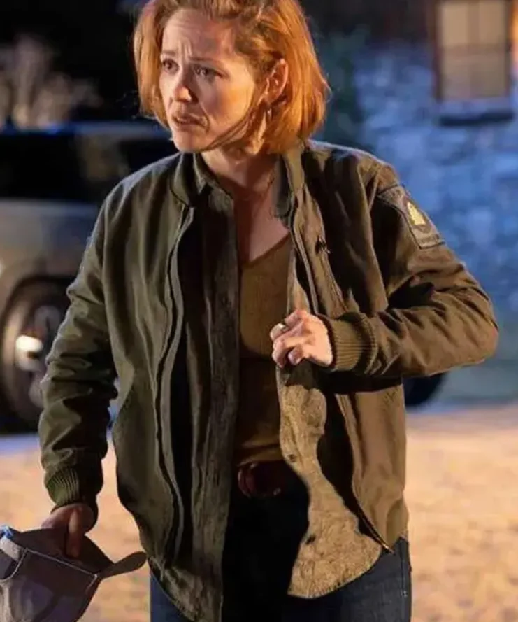 Angie Polaski Will Trent Season 02 Green Bomber Jacket