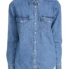 Annabeth Gish Midnight Mass Blue Denim Jacket