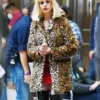 Anne Hathaway WeCrashed Cheetah Leopard Fur Coat