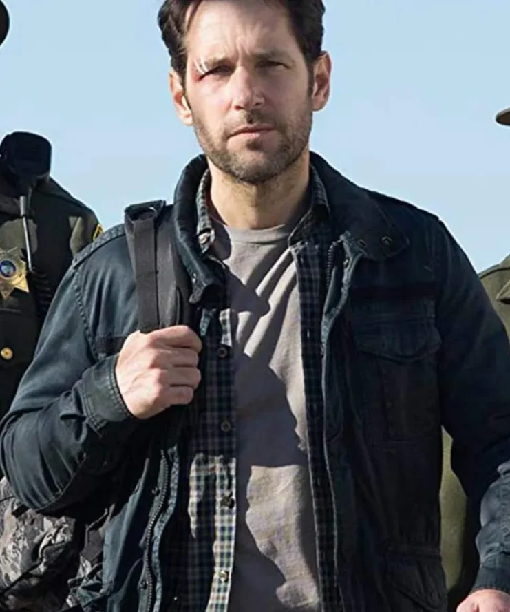 Ant Man And The Wasp Paul Rudd Blue Cotton Jacket