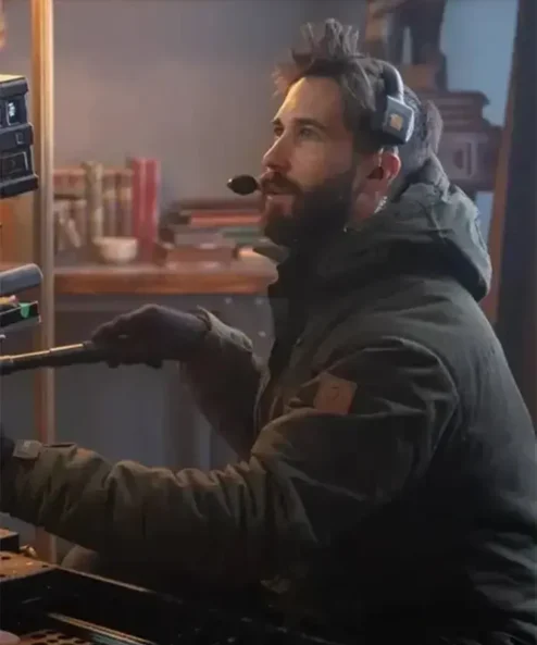 April X 2024 Nathan Haugaard Green Hooded Jacket