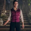 Aramis Knight Into the Badlands Satin Purple Vest