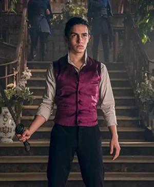 Aramis Knight Into the Badlands Satin Purple Vest