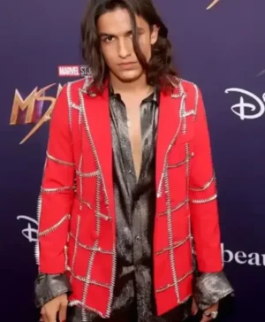 Aramis Knight Ms. Marvel Event Red Blazer Jacket