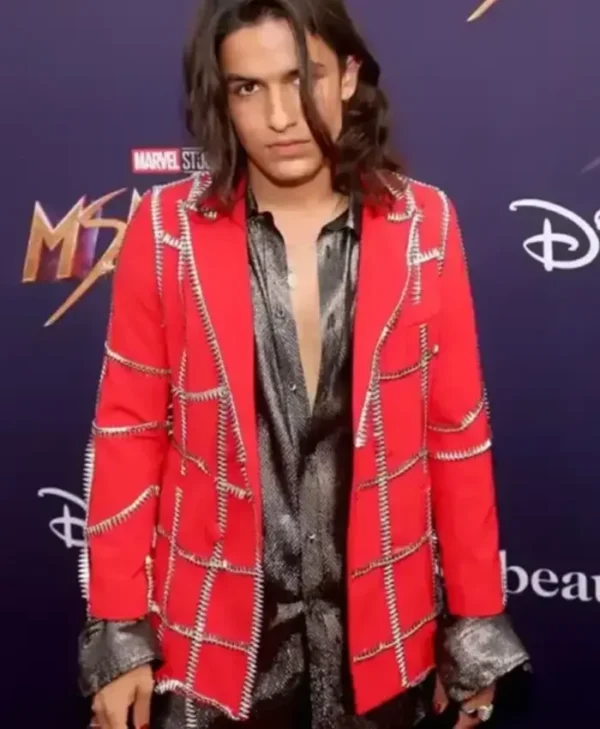 Aramis Knight Ms. Marvel Event Red Blazer Jacket