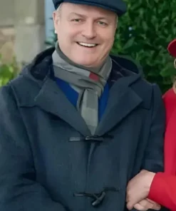 Archie Christmas in Notting Hill Blue Trench Coat