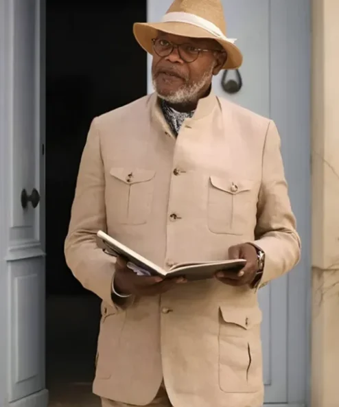 Argylle Samuel L. Jackson Beige Coat 510x619 1