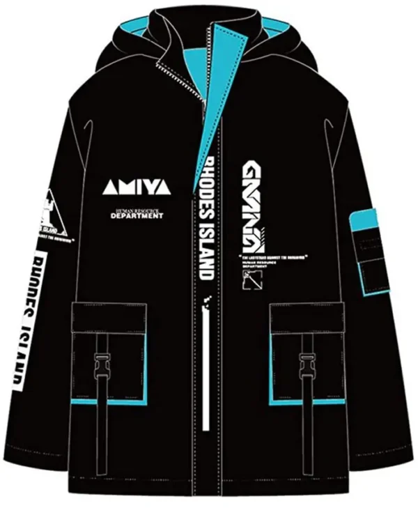 Arknights Amiya Hooded Black Jacket