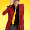 Arsene Lupin III Real Leather Red Blazer