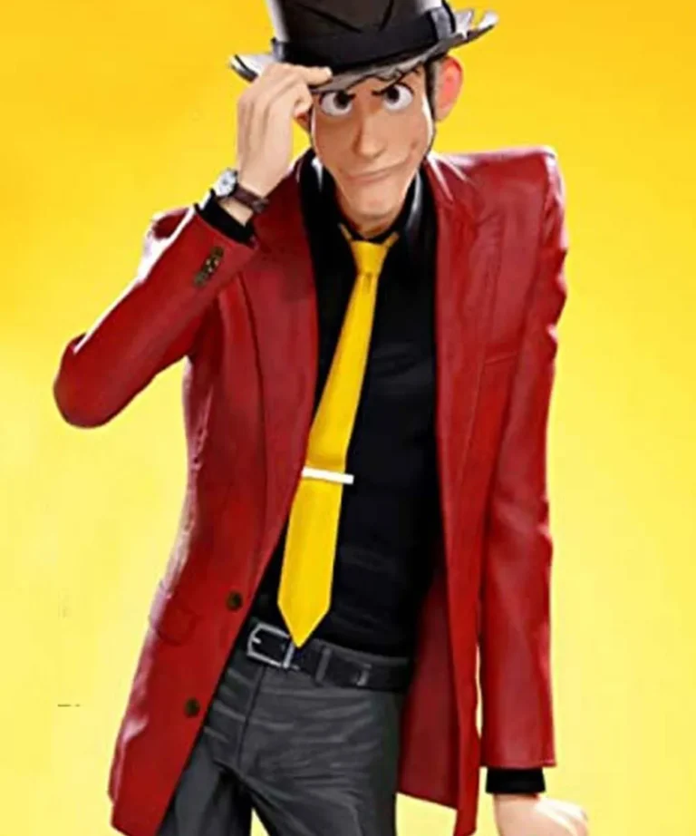 Arsene Lupin III Real Leather Red Blazer