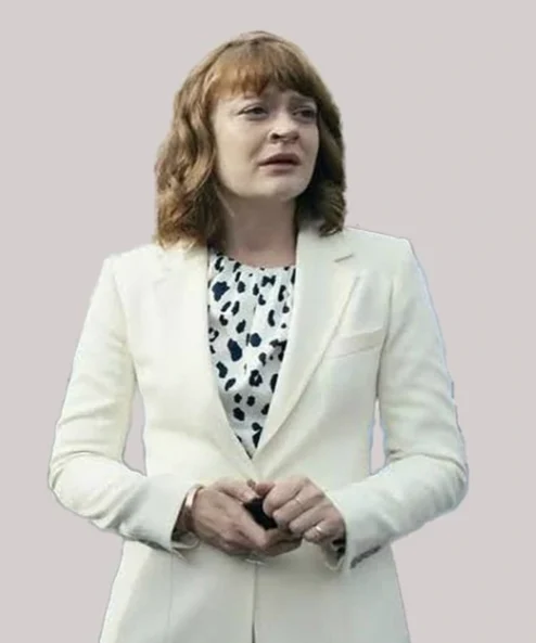 Ashley Barrett The Boys White Cotton Coat