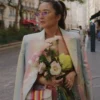 Ashley Park Emily In Paris S03 Patel Print Blazer Side look