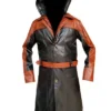 Assassins Creed Syndicate Jacob Frye Hooded Leather Coat