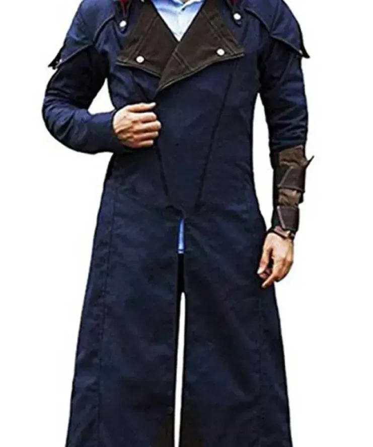Assassins Creed Unity Arno Dorian Blue Costume Coat