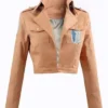 Attack On Titan Survey Corps Beige Cropped Jacket