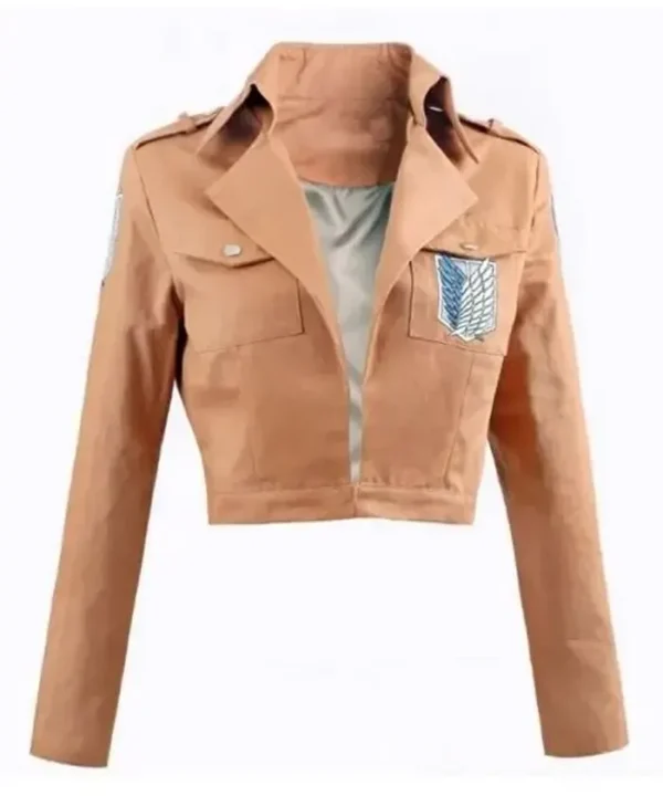 Attack On Titan Survey Corps Beige Cropped Jacket