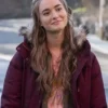 Audrey Bishop Dexter New Blood Maroon Hooded Jacket