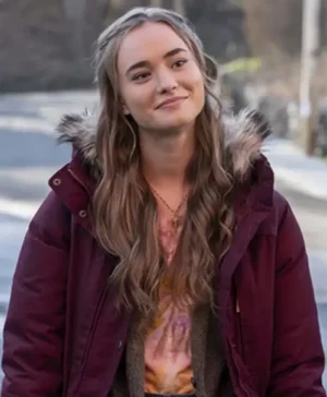 Audrey Bishop Dexter New Blood Maroon Hooded Jacket