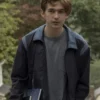 Austin Abrams Chemical Hearts Black Cotton Bomber Jacket