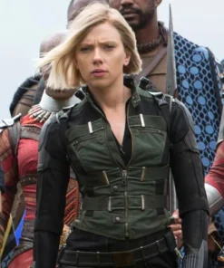 Avengers Infinity War Black Widow Green Vest