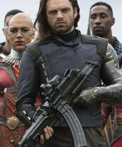 Avengers Infinity War Winter Soldier Blue Jacket