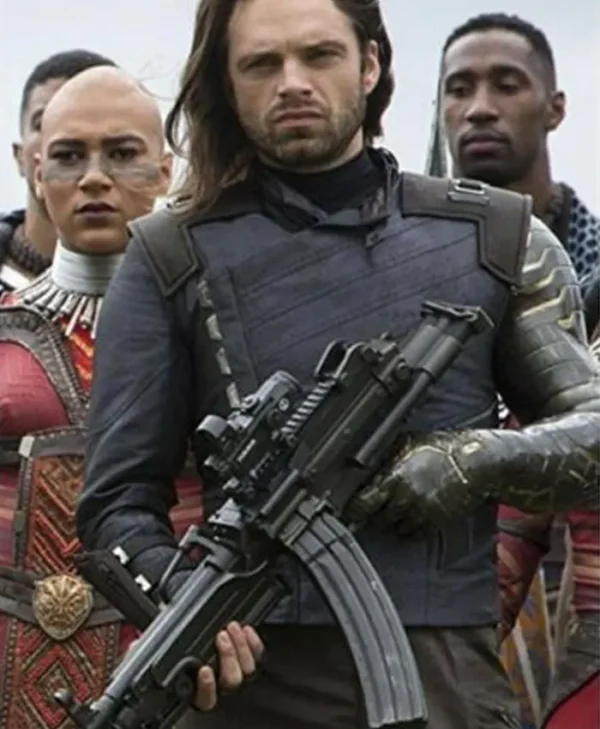 Avengers Infinity War Winter Soldier Blue Jacket