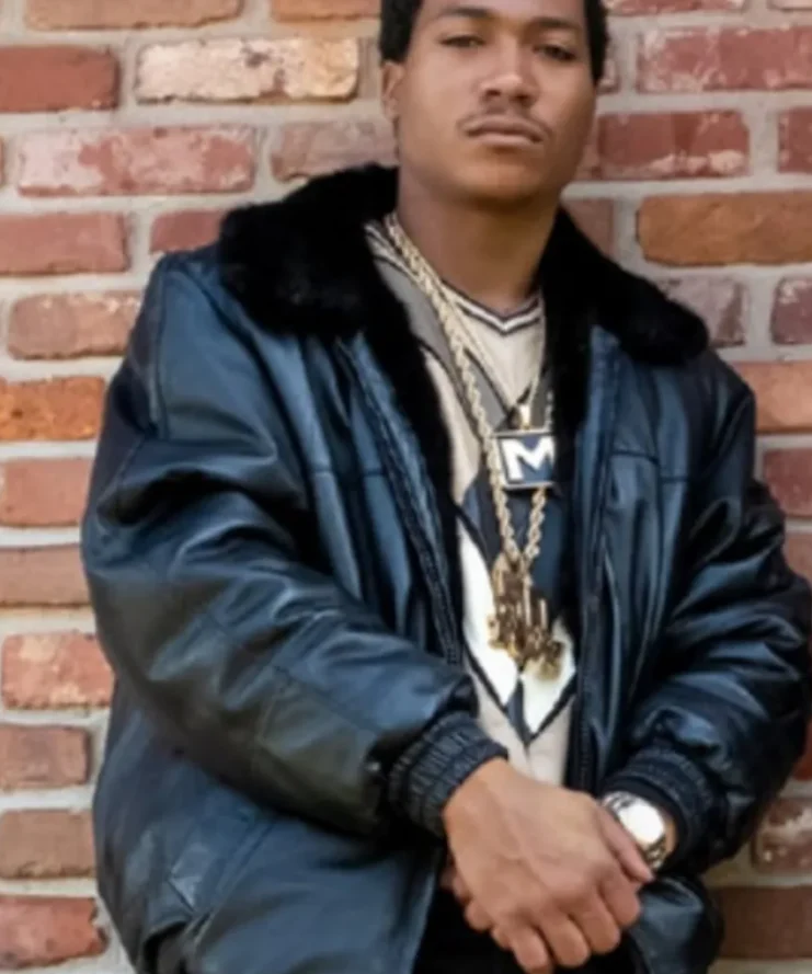 BMF Black Mafia Family Lil Meech Fur Collar Bomber Jacket