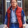 Back To The Future Marty Mcfly Red Satin Vest