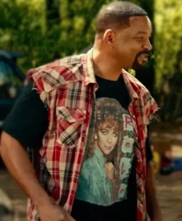 Bad Boys Ride Or Die Will Smith Plaid Cotton Shirt