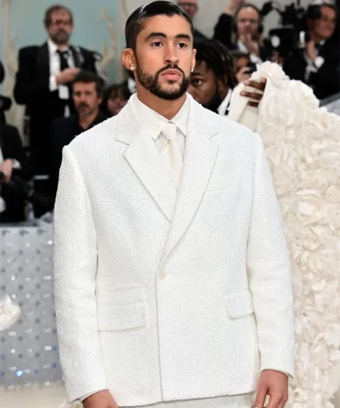 Bad Bunny Met Gala 2023 White Suit