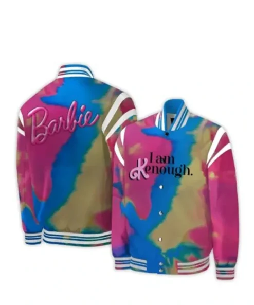 Barbie I Am Kenough Multicolor Varsity Jacket