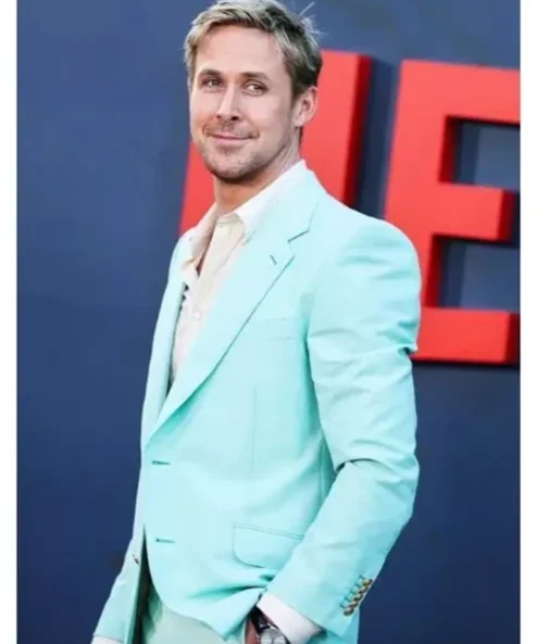 Barbie Ryan Gosling Premiere Blue Blazer