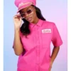Barbie Work Girls Skimmer Cotton Pink Shirt
