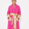 Cozy Pink Versace Pink Versace Robe Womens