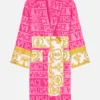Baroque Bathrobe Womens Pink Versace Robe 1
