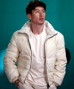 Barry Keoghan White Puffer Jacket 